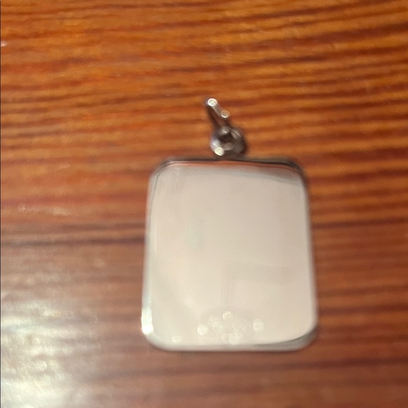 Silver Rectangular Pendant - Picture 2 of 2